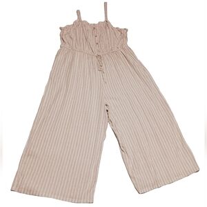 NWT As U Wish SLEEVELESS RUFFLE NECK STRIPE JUMPSUIT SIZE 3X